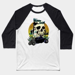 Beach run hot rod cruise Baseball T-Shirt